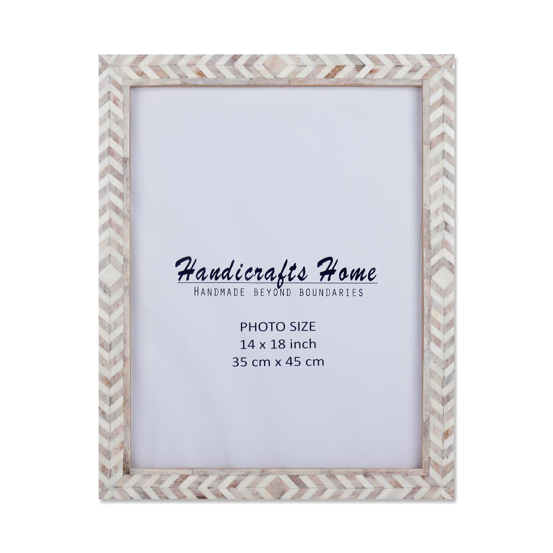 Poster Frames Taj Pattern Bone, Resin Inlay, Brown, 6 Sizes