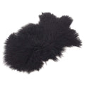 Fennco Styles Luxury Mongolian Lamb Fur Throw Rug, 20"x35"