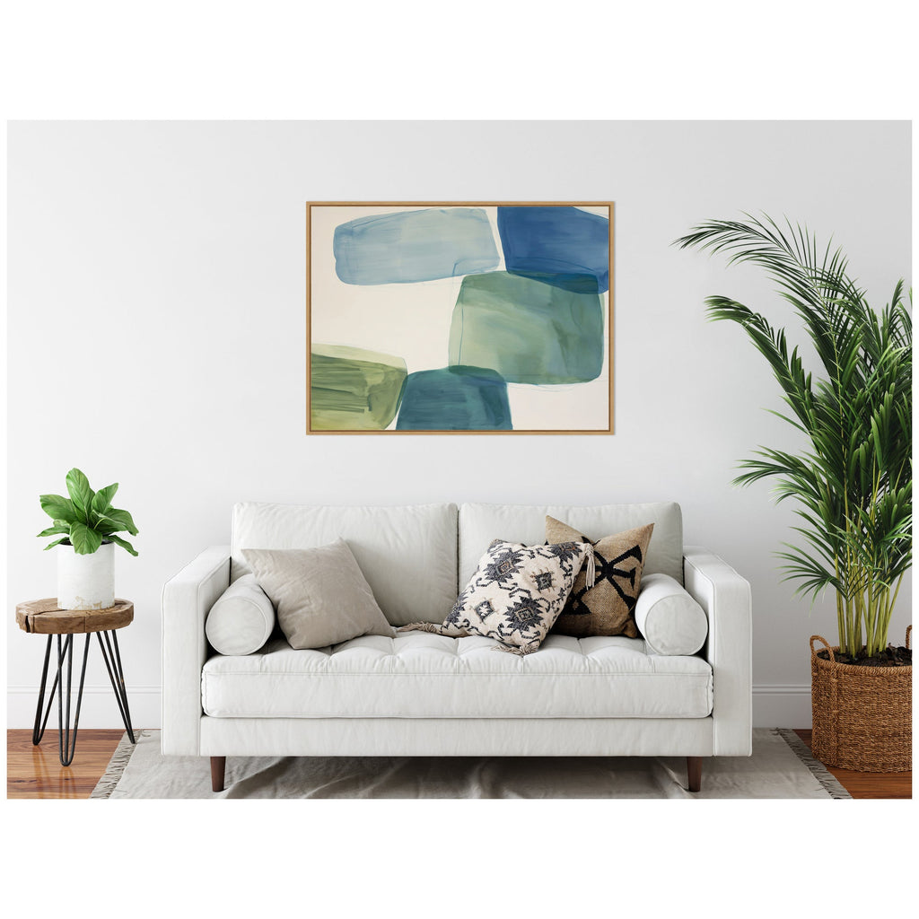 Coastal Calm No. 2 by Amy Lighthall Framed Canvas Wall Art Print
