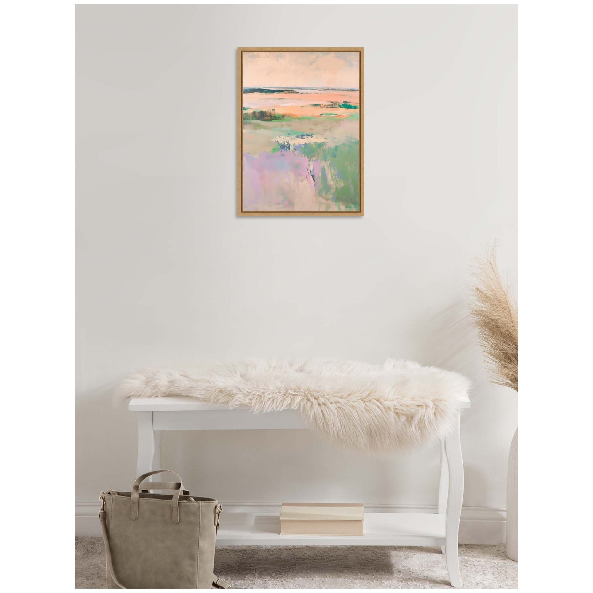 Sylvie Pastel Horizon II Framed Canvas by Amy Lighthall