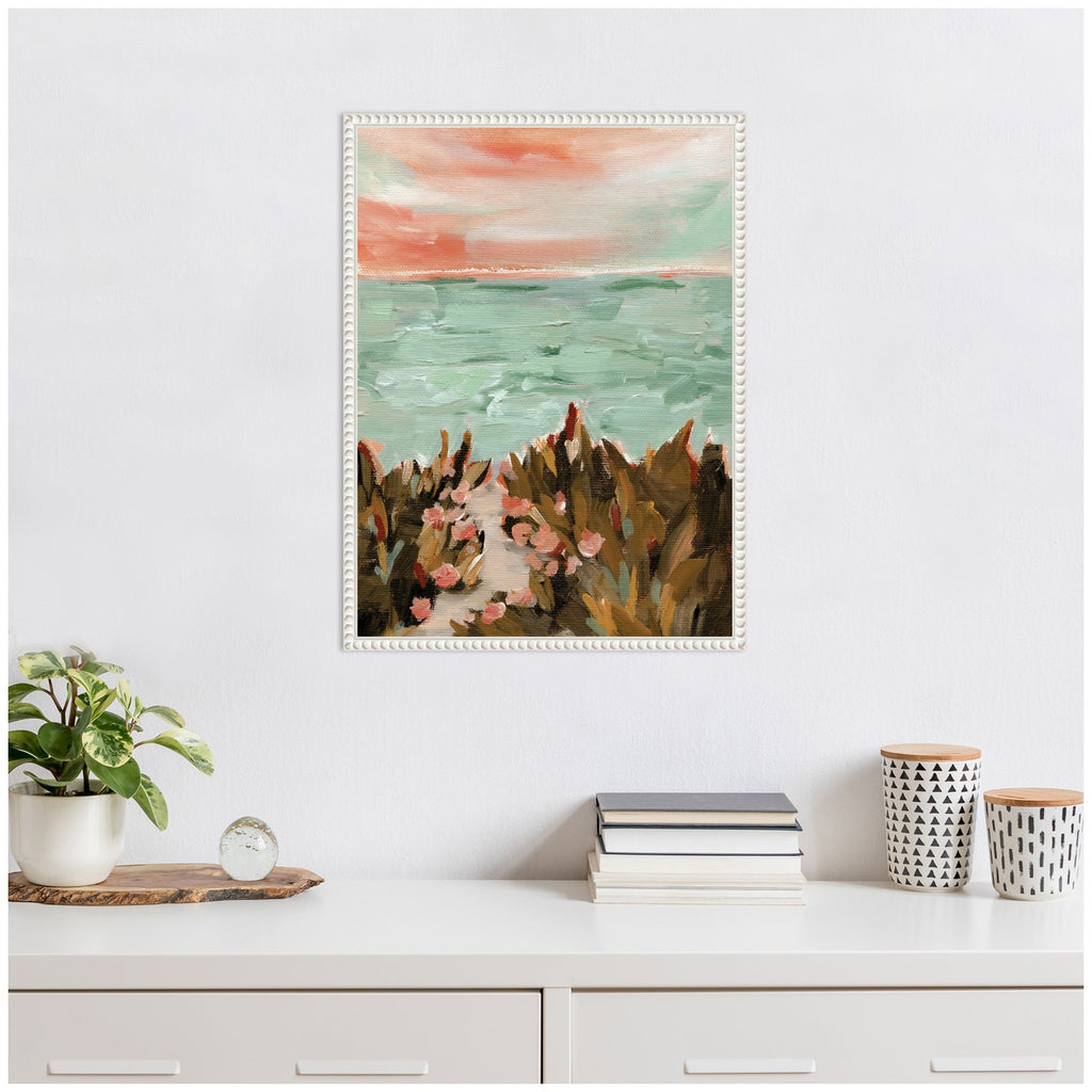 Sylvie Landscape 02 Beach Framed Canvas by Annie Quigley