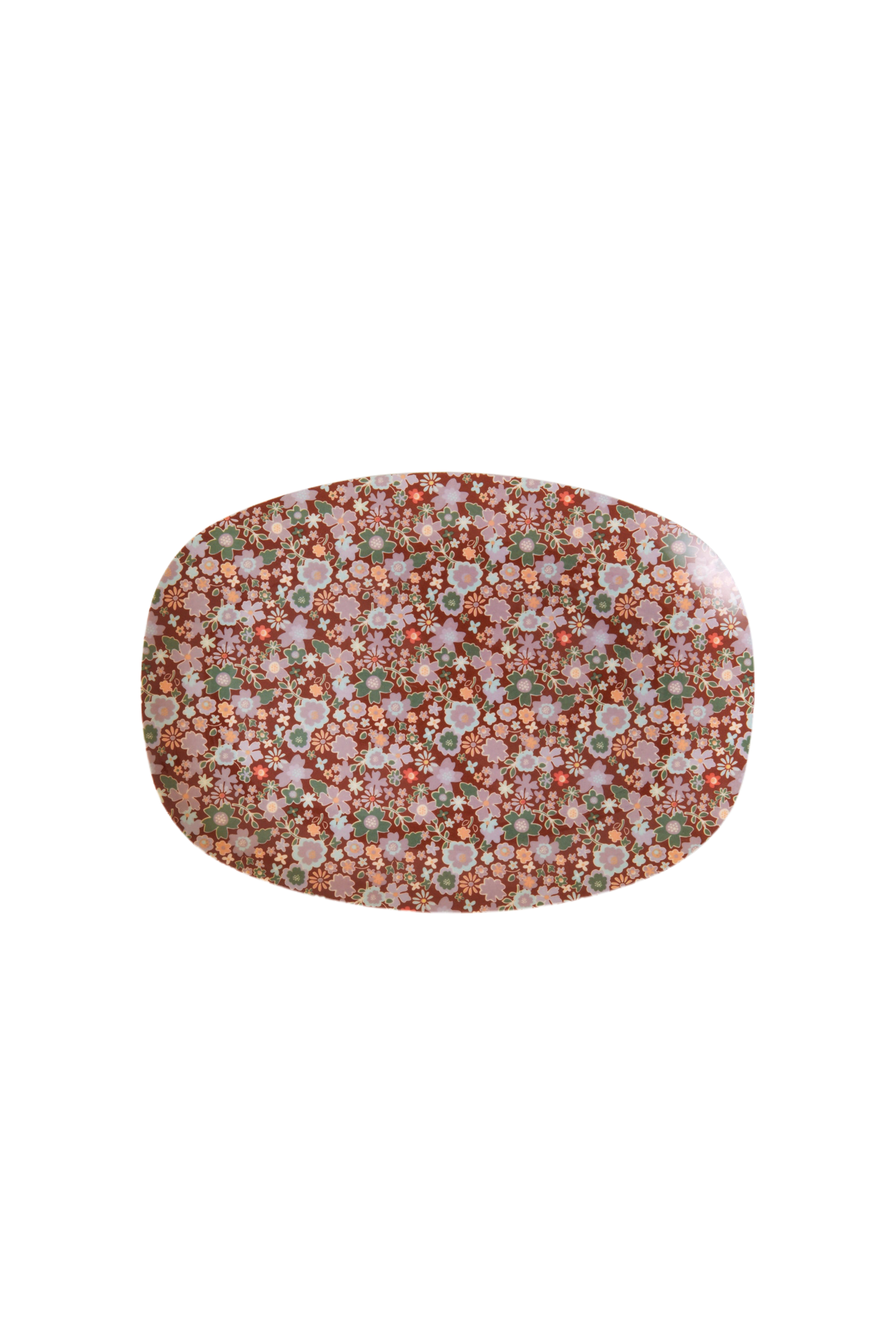 Small Melamine Rectangular Plate — Fall Floral