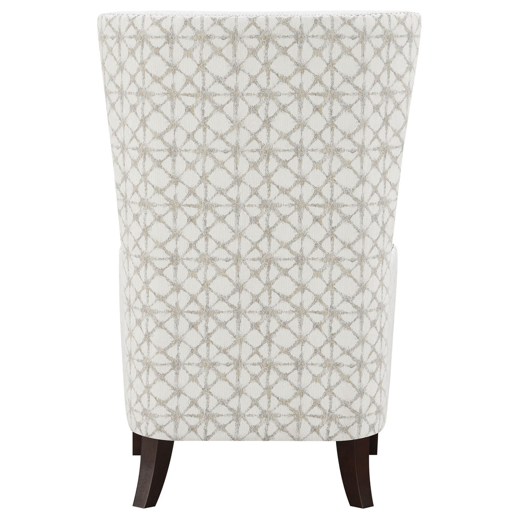 Pippin High-Wingback Accent Chair — Latte