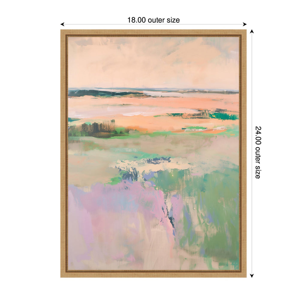 Sylvie Pastel Horizon II Framed Canvas by Amy Lighthall
