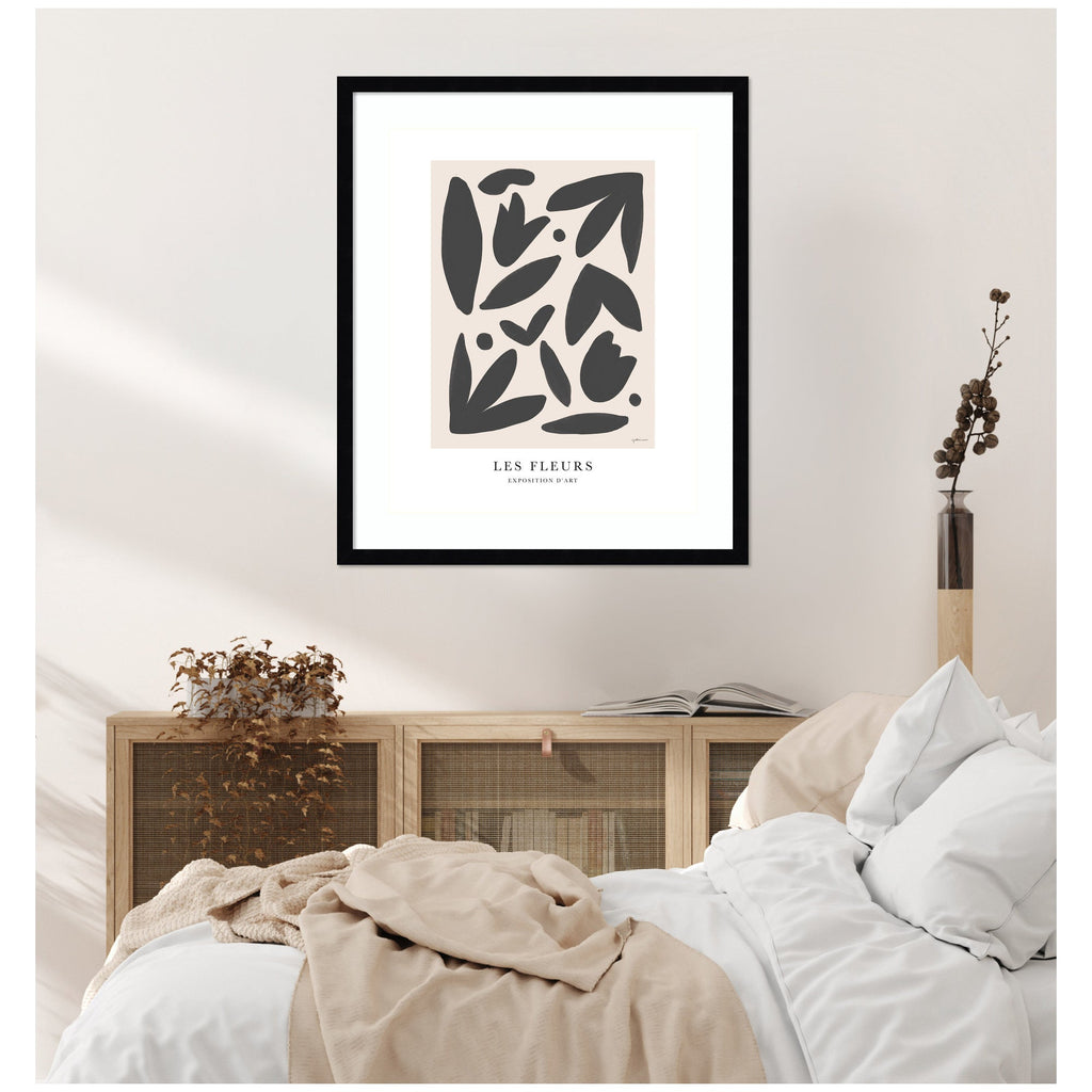 Exposition d Art Les Fleurs by Gabrielly Guedes Framed Wall Art Print