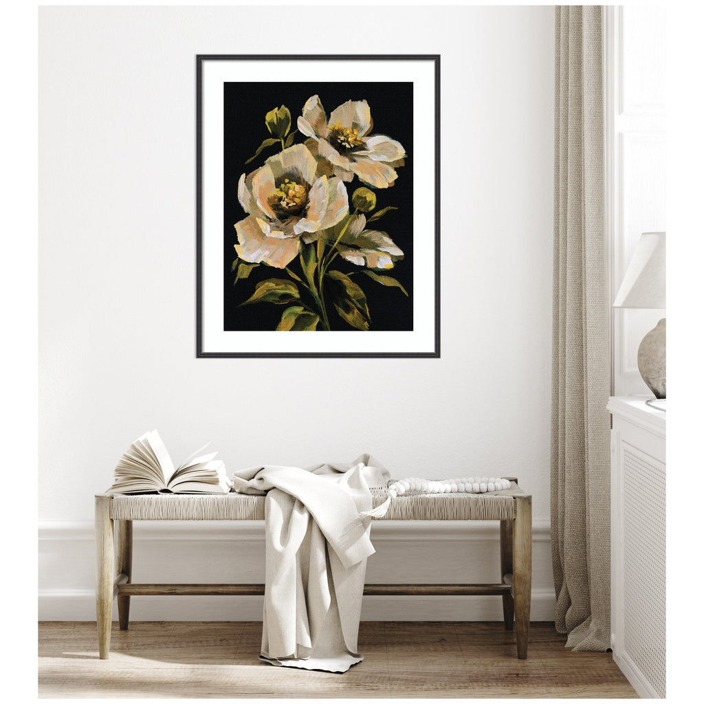 Framed Art Moody Floral 8 by Annie Quigley