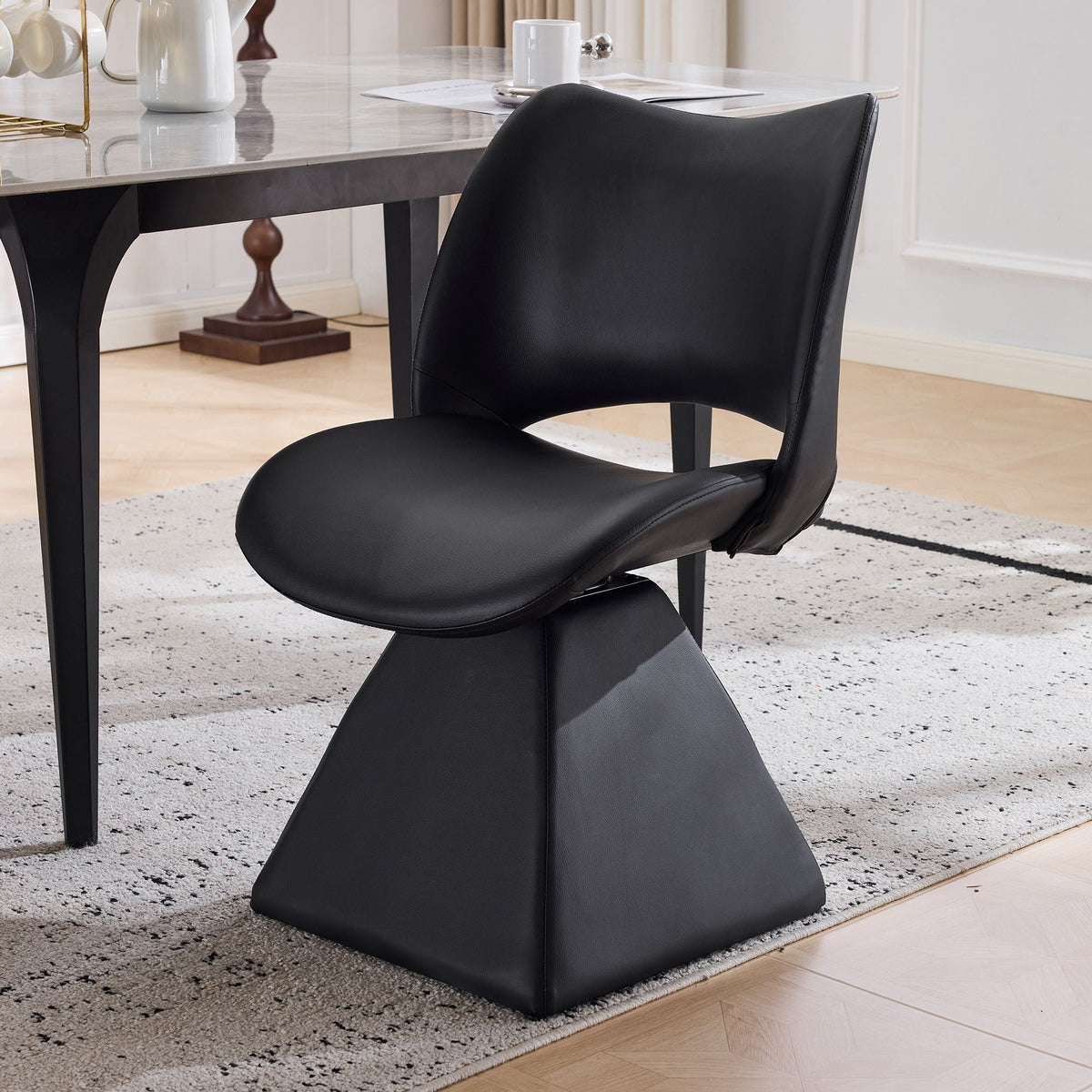 High-Back Swivel Dining Chair