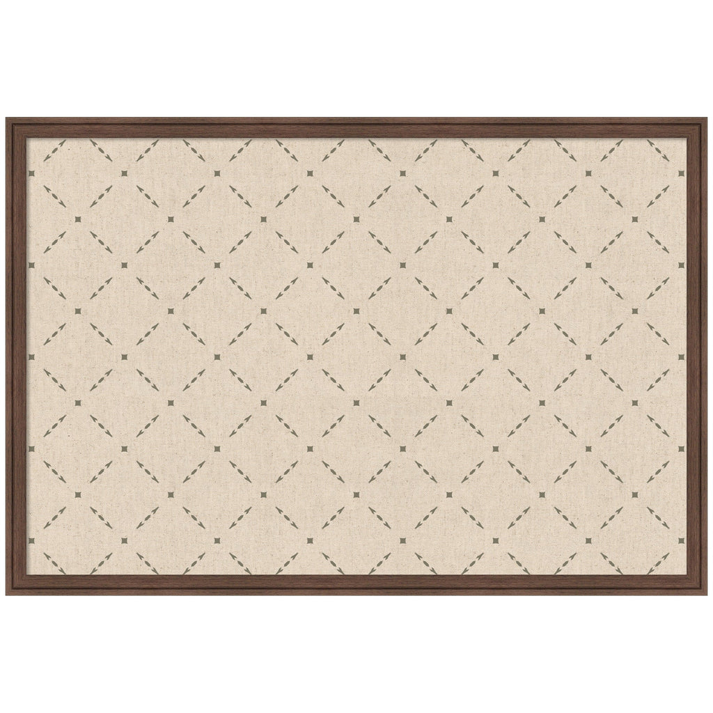 Pinboard Green Lattice Print