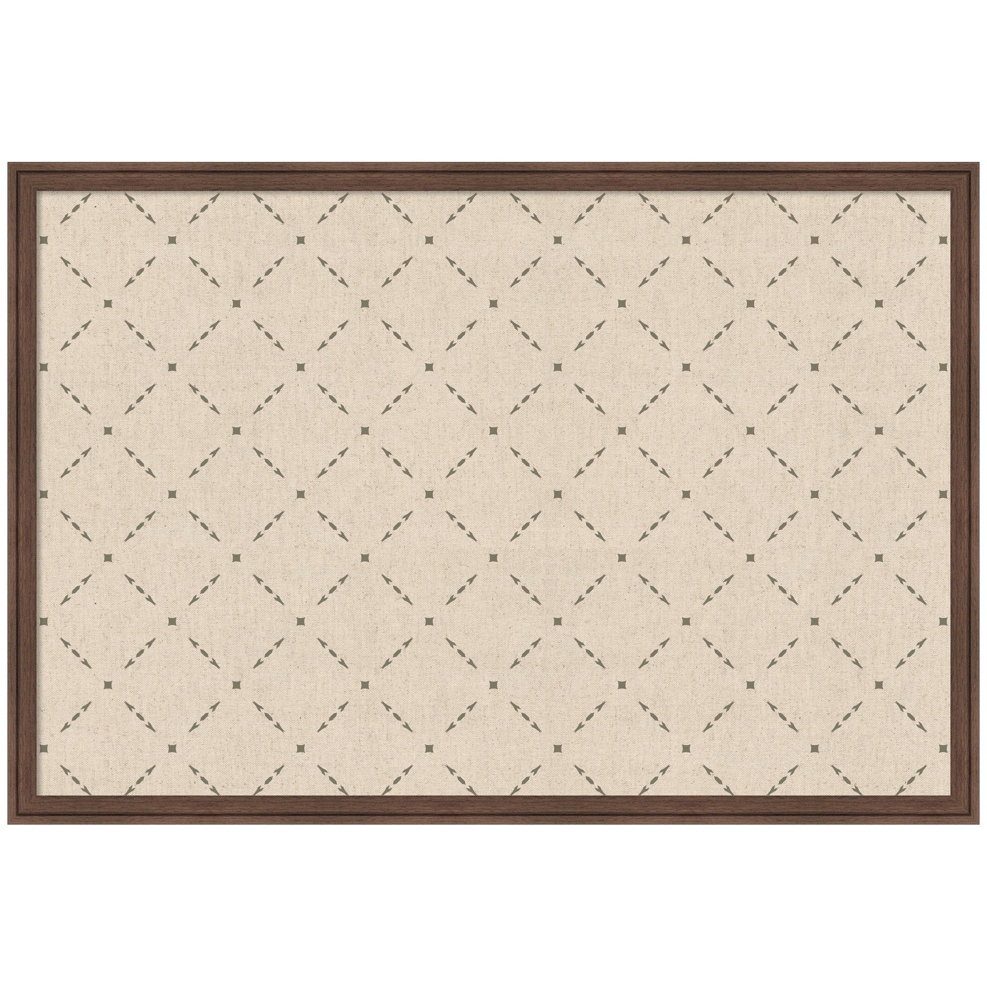 Pinboard Green Lattice Print