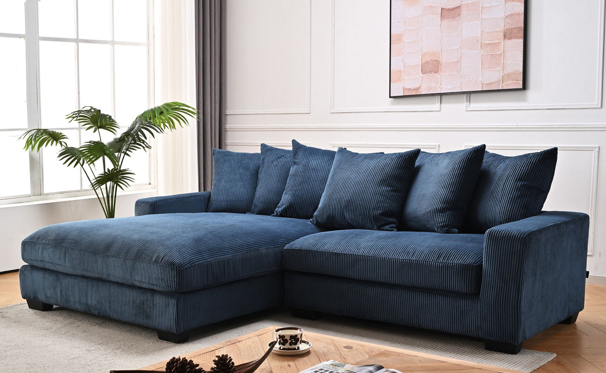 Oversized L-Shaped Sectional Sofa with Chaise