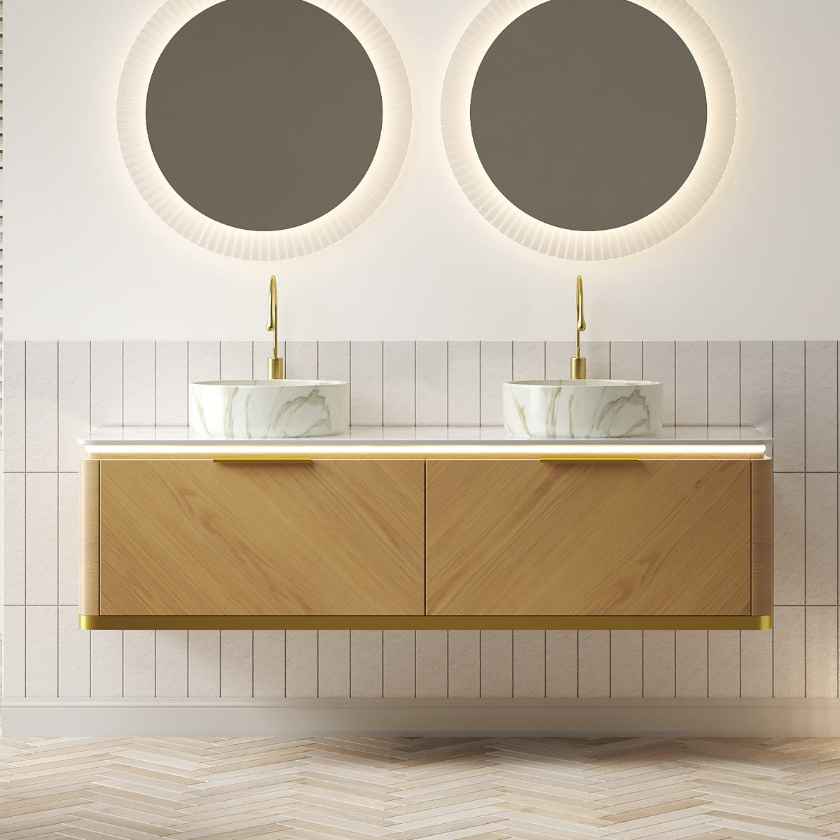 DIPA 60-Inch Bathroom Vanity & Sinks