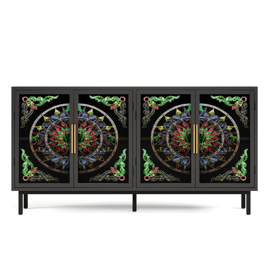 Decorative Cabinet with 4 Doors