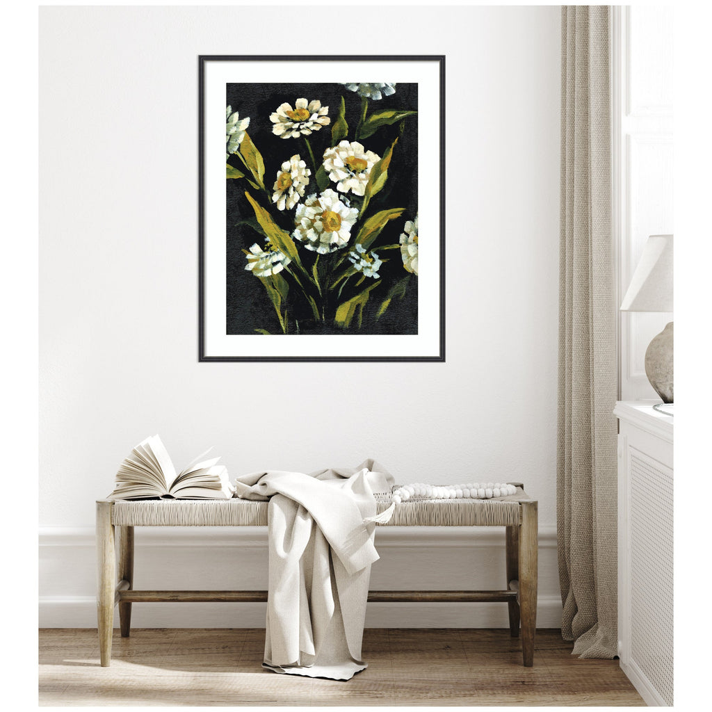 Framed Art Moody Floral 1 by Annie Quigley