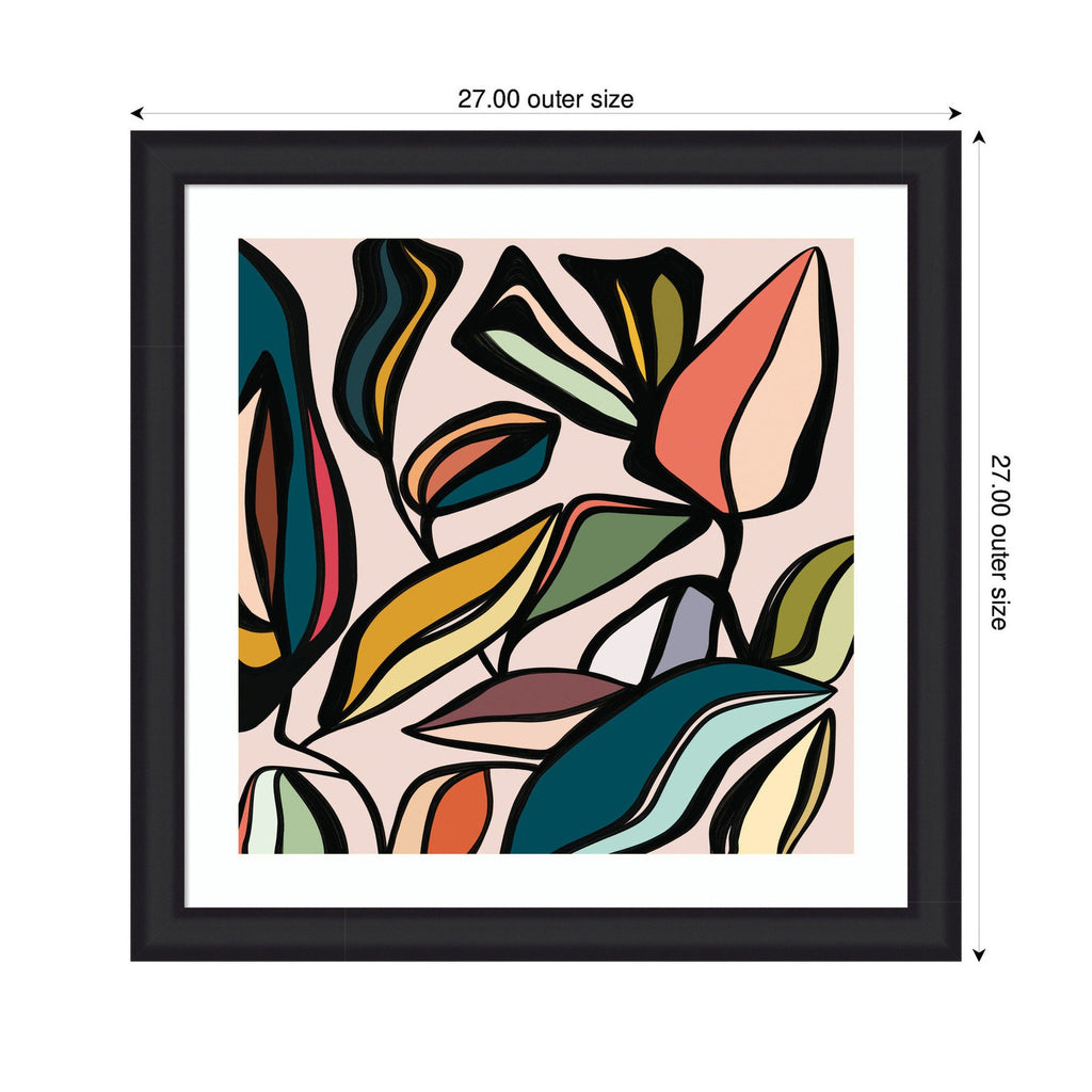 Fanciful Ficus SQ Expansion by Alicia Bock Framed Wall Art Print