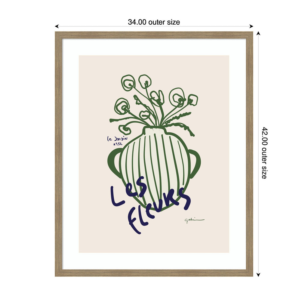 Le Jardin by Gabrielly Guedes Framed Wall Art Print