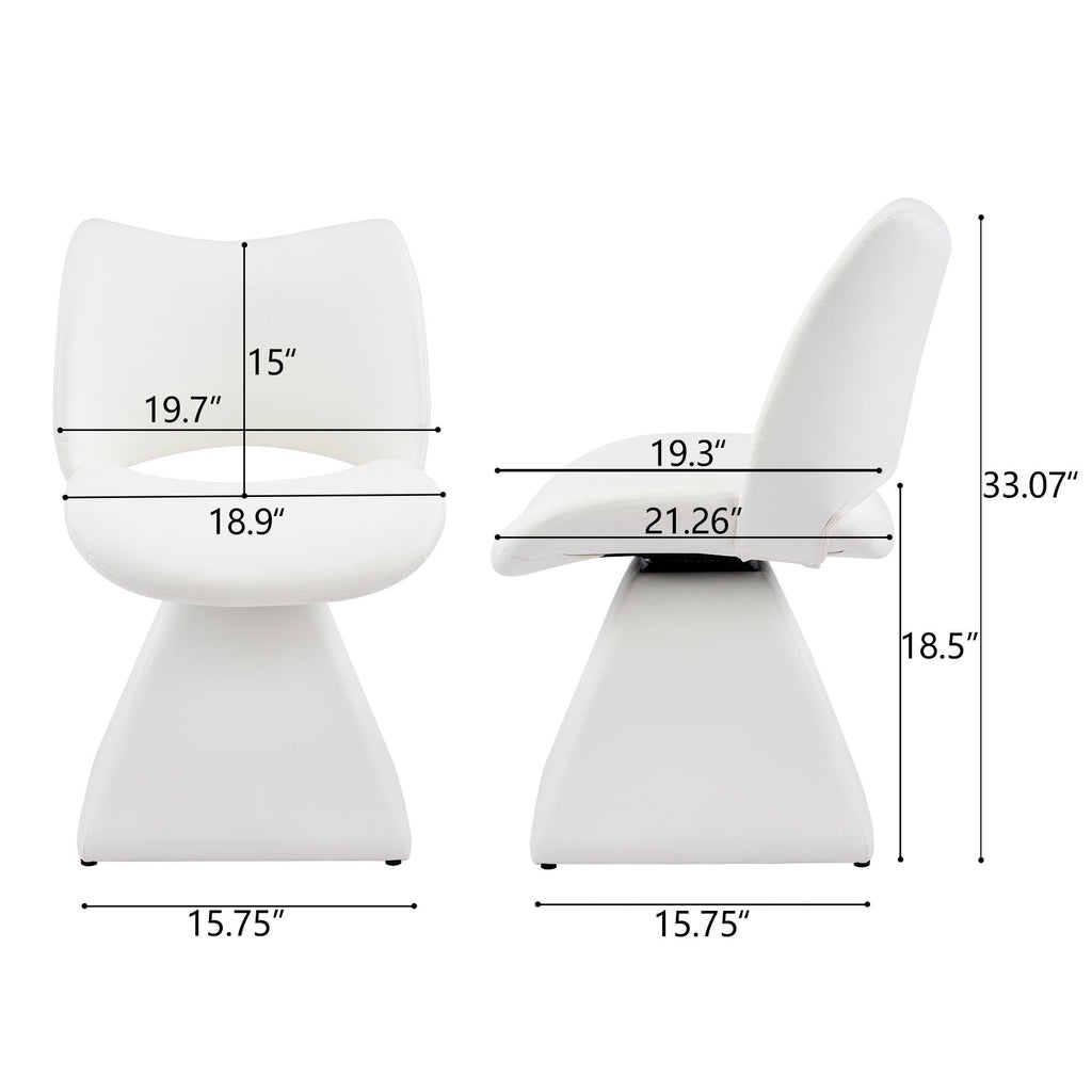 High-Back Swivel Dining Chair
