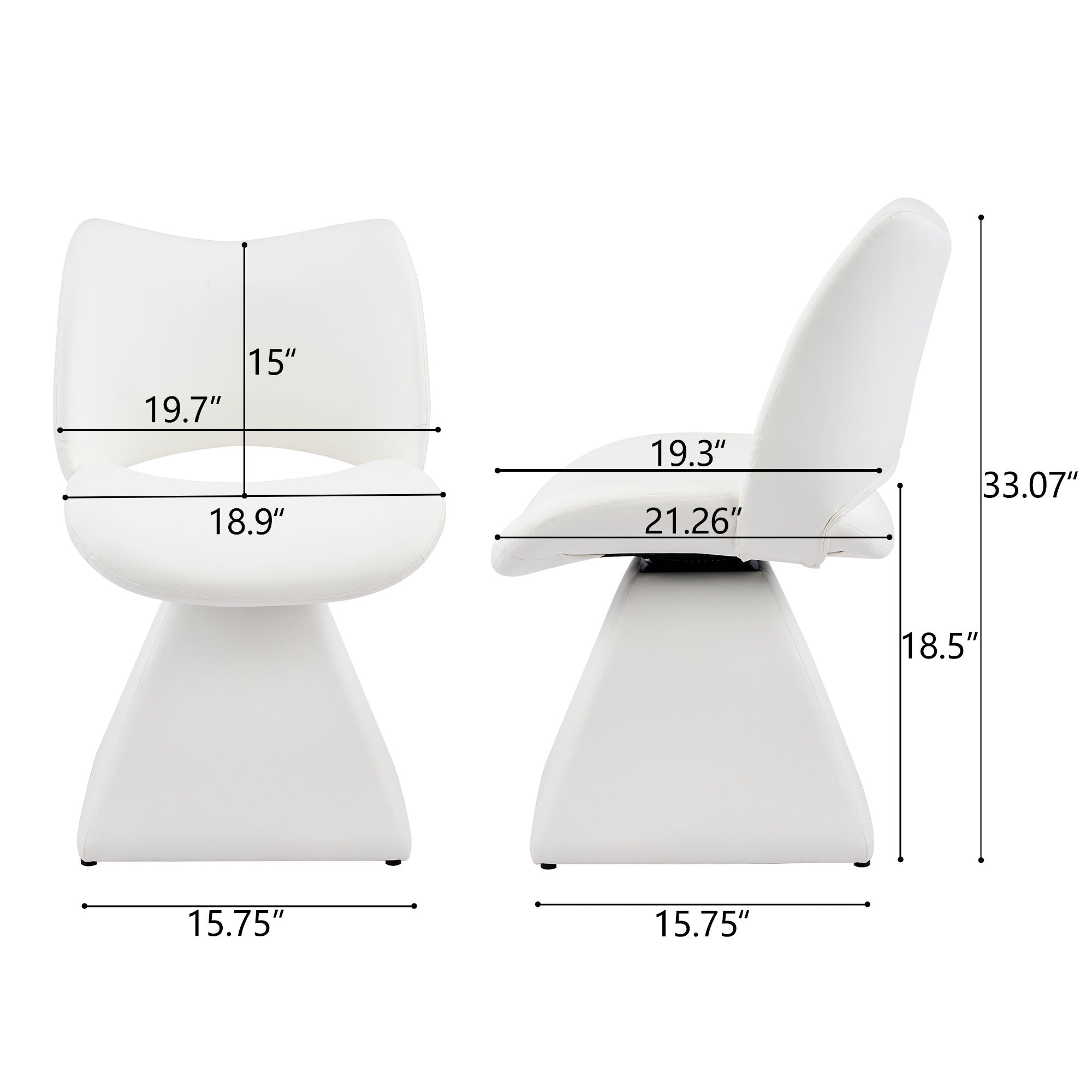 High-Back Swivel Dining Chair