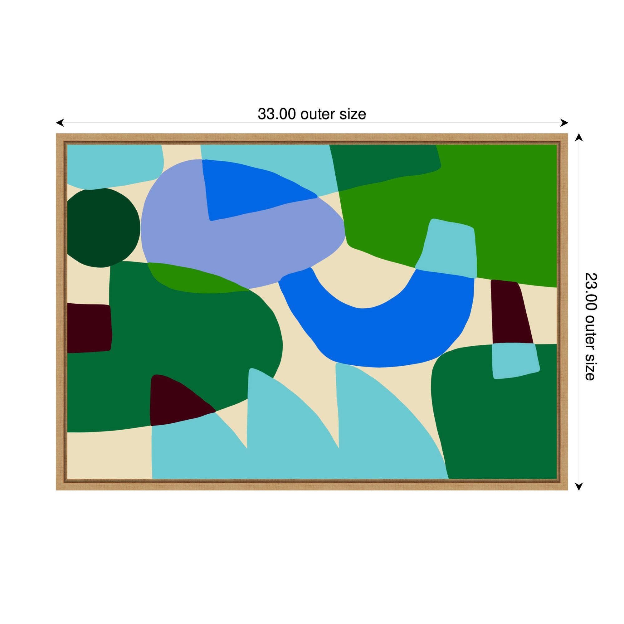 Composition II by Teresa Rego Framed Canvas Wall Art Print