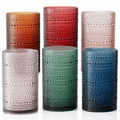 Eze Acrylic Highball Hobnail Glassware, Set of 6