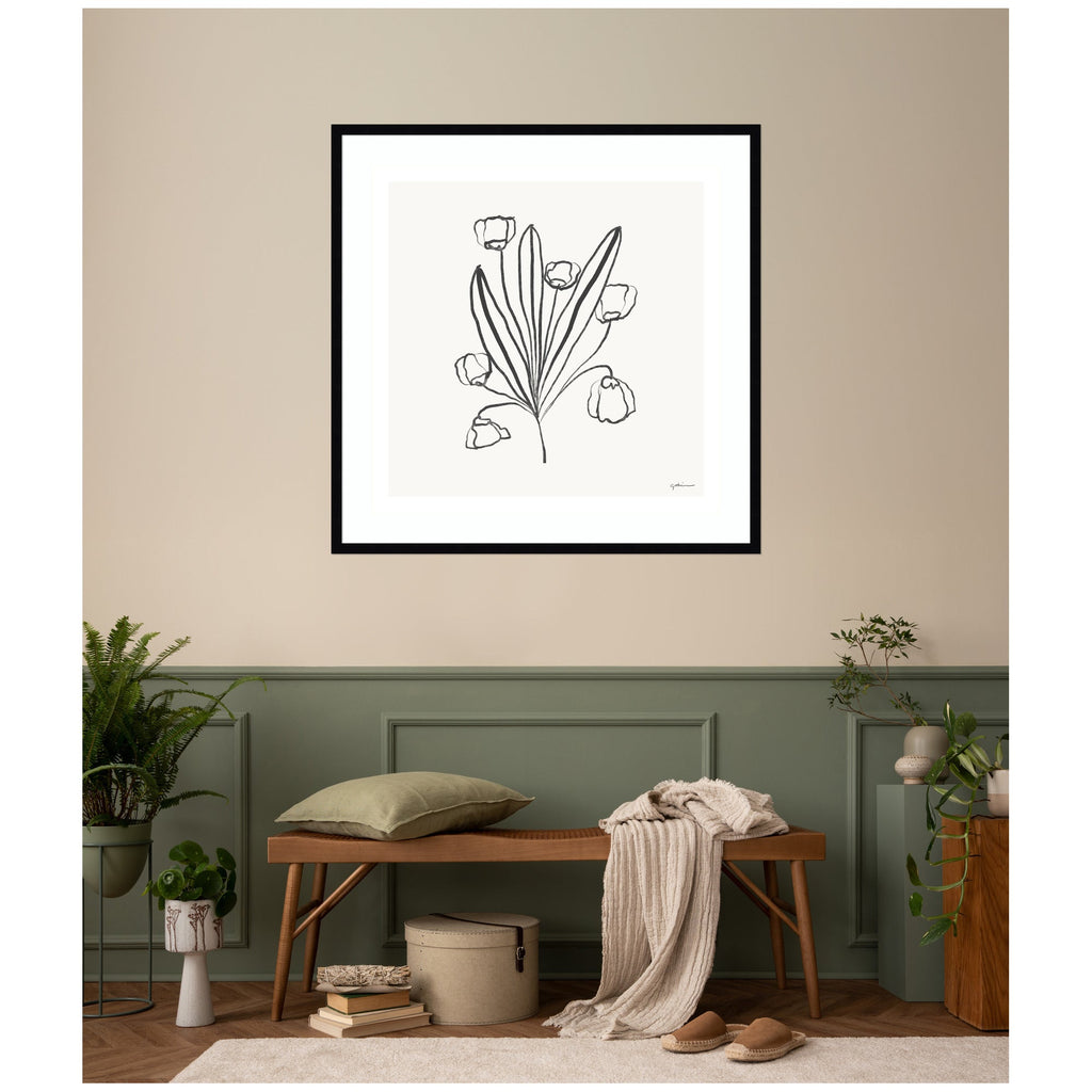 Floral Bouquet by Gabrielly Guedes Framed Wall Art Print