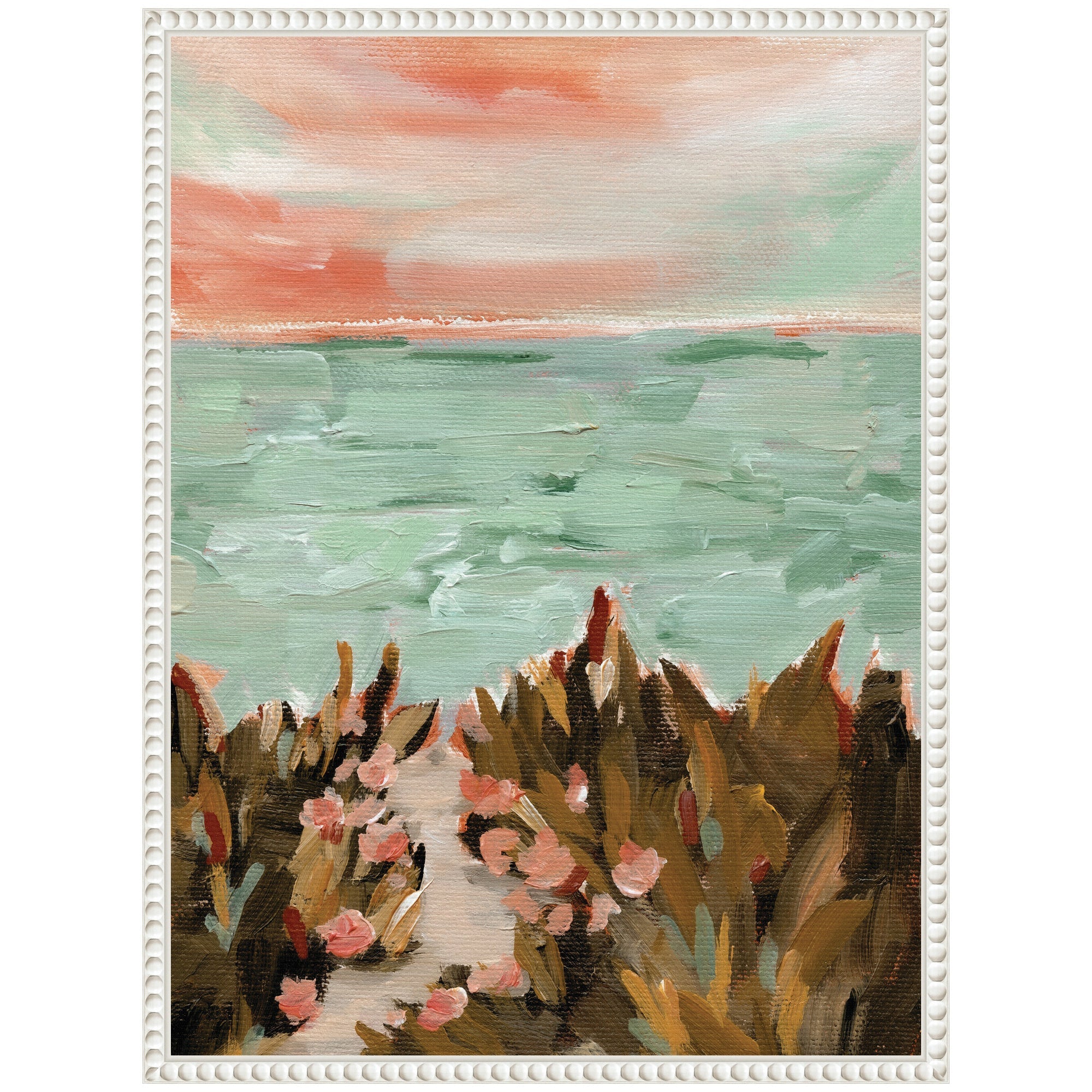 Sylvie Landscape 02 Beach Framed Canvas by Annie Quigley