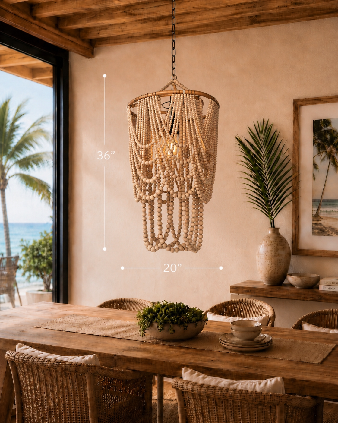 Sumbawa Bead Chandelier