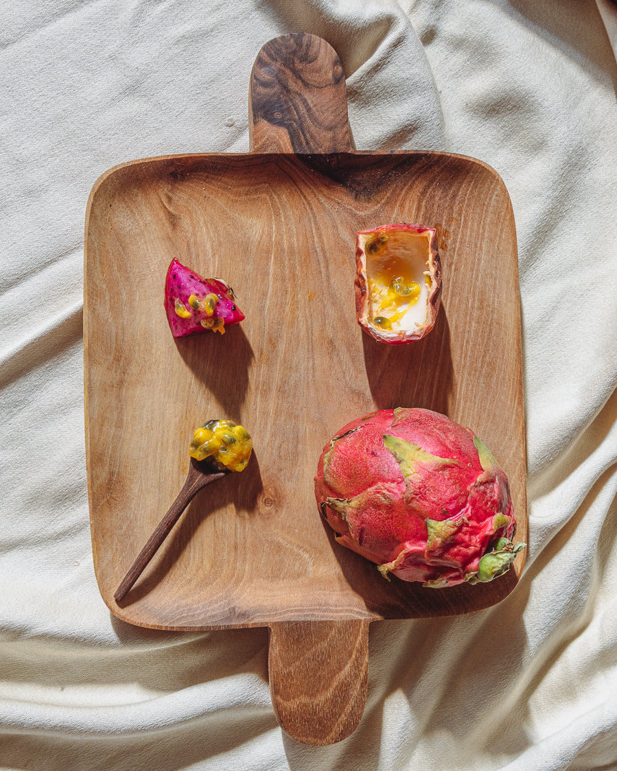 Walnut Double Handed Tray