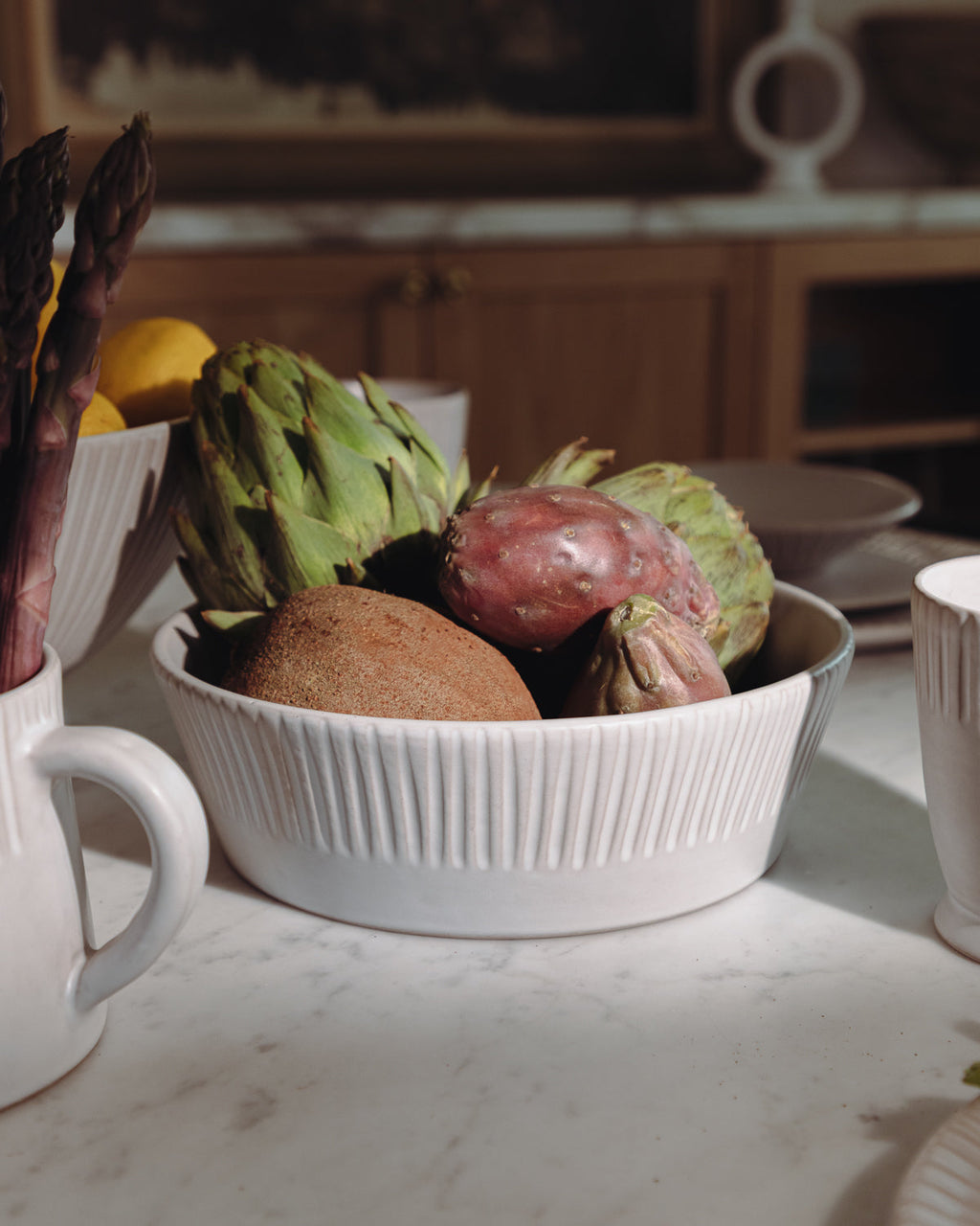 Cloud Lines Serving Bowl