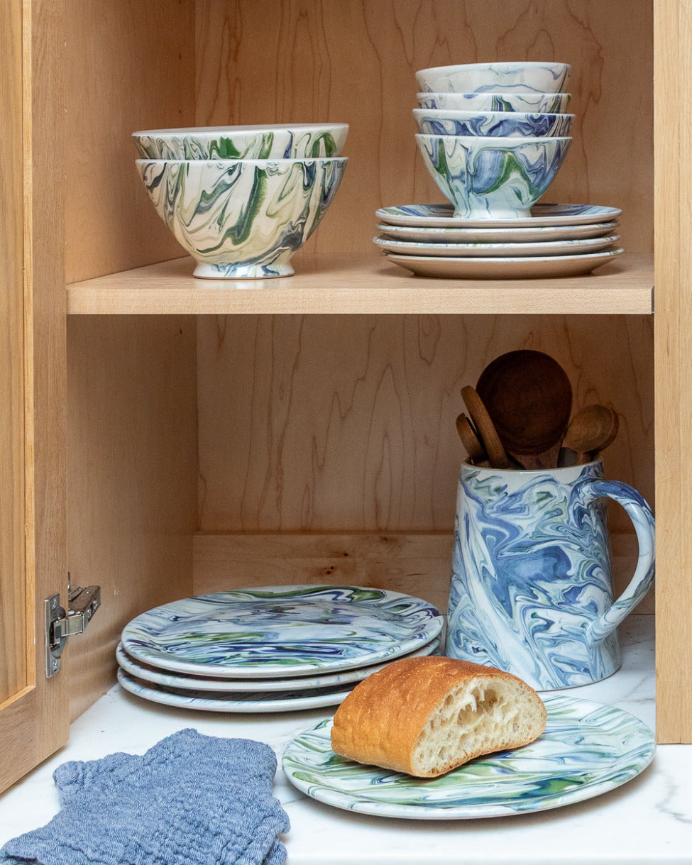 Marbled Ocean Dinner Plate - Set of 4