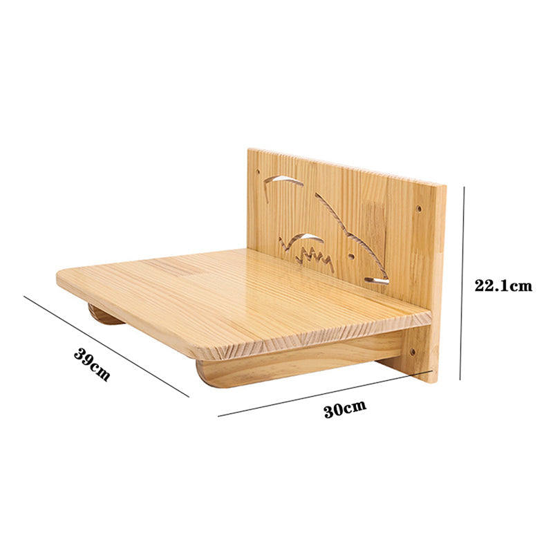Solid Pine Wall-Mounted Cat Climbing System