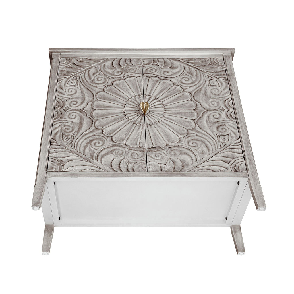 2 Door Cabinet, Suitable For Bedroom - Light Gray