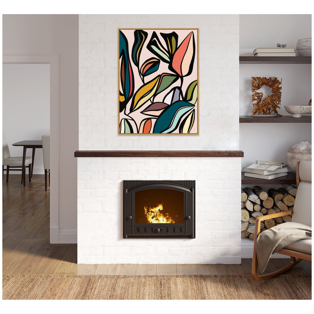 Fanciful Ficus Expansion by Alicia Bock Framed Canvas Wall Art Print