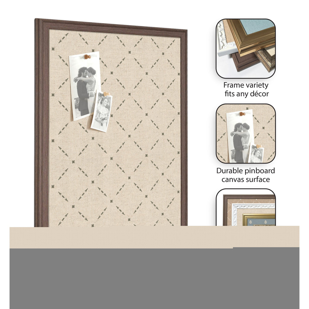 Pinboard Green Lattice Print