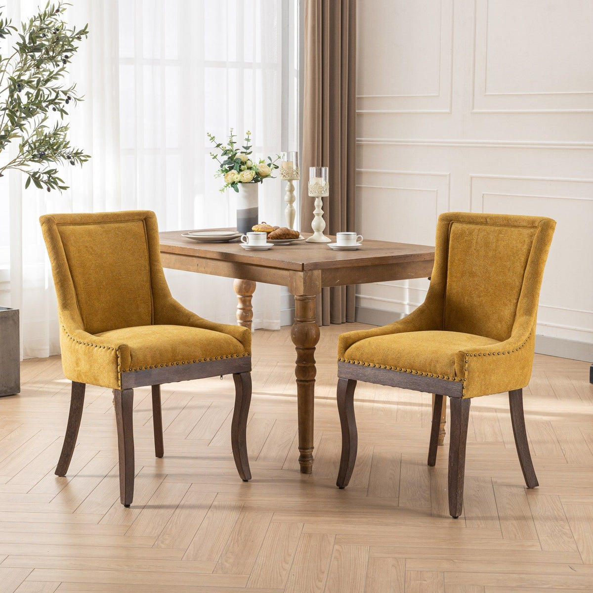 Ultra Upholstered Dining Chairs — Set of 2, Color Options