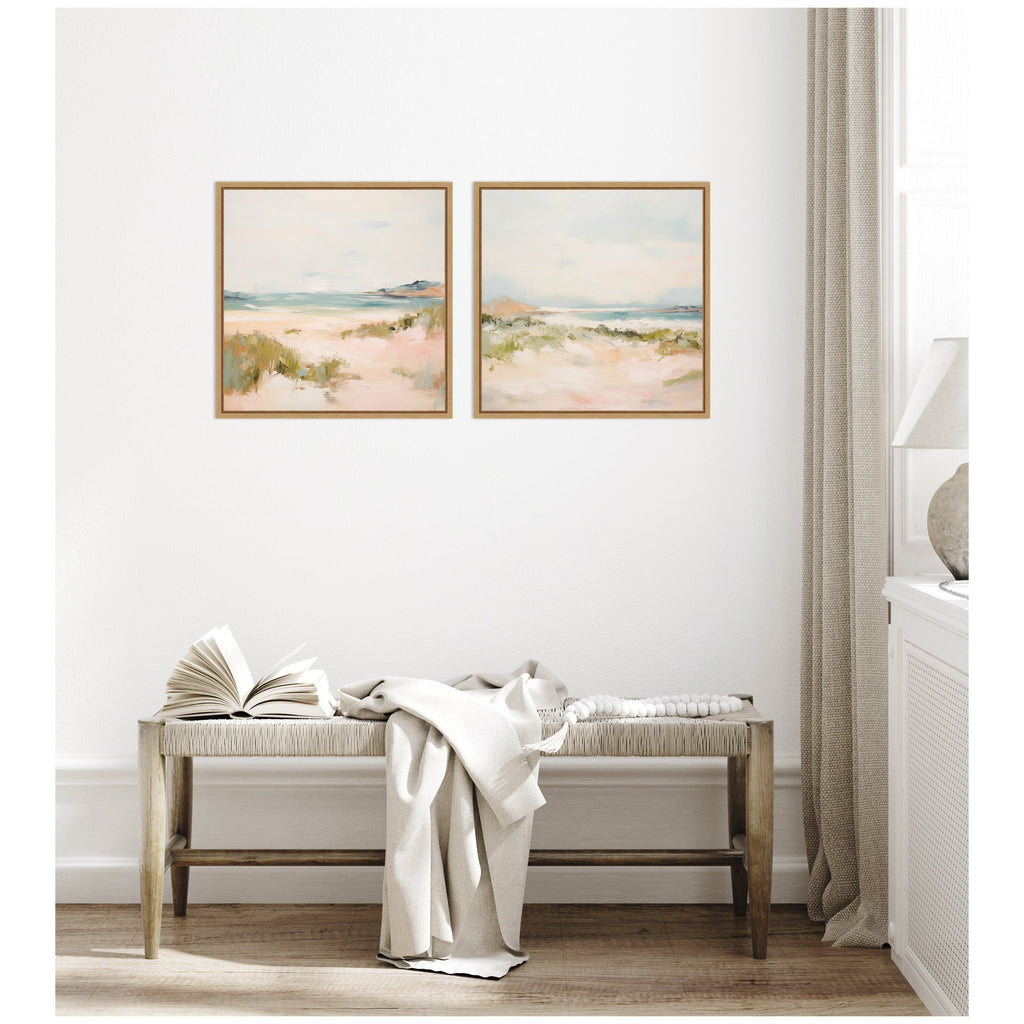 Tranquil Landscape Square 2 Piece Framed Canvas Wall Art Set by Amy Lighthall
