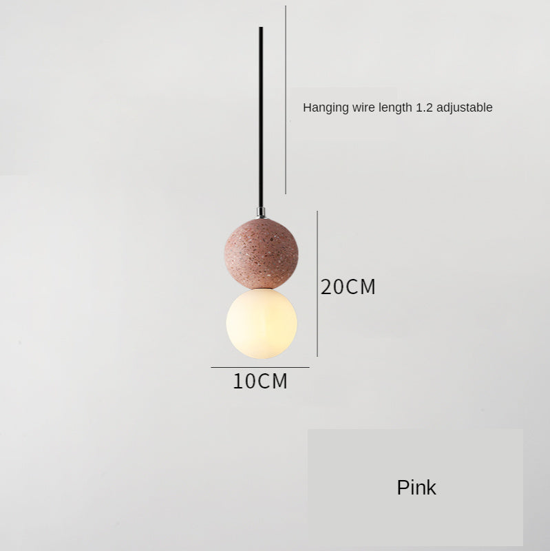 Terrazzo & Glass Pendant Light