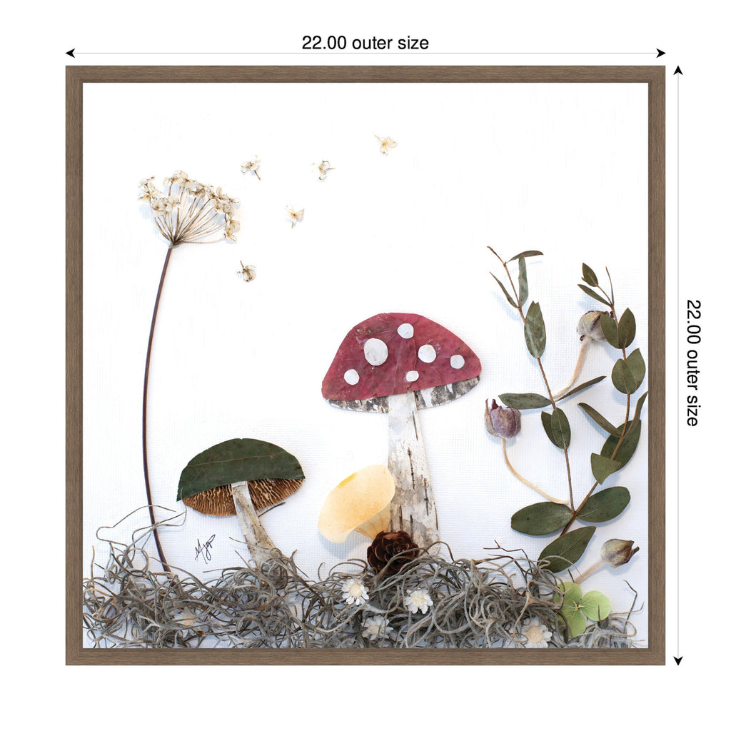 Mushroom No. 2 by Madeline Jeppesen Framed Canvas Wall Art Print