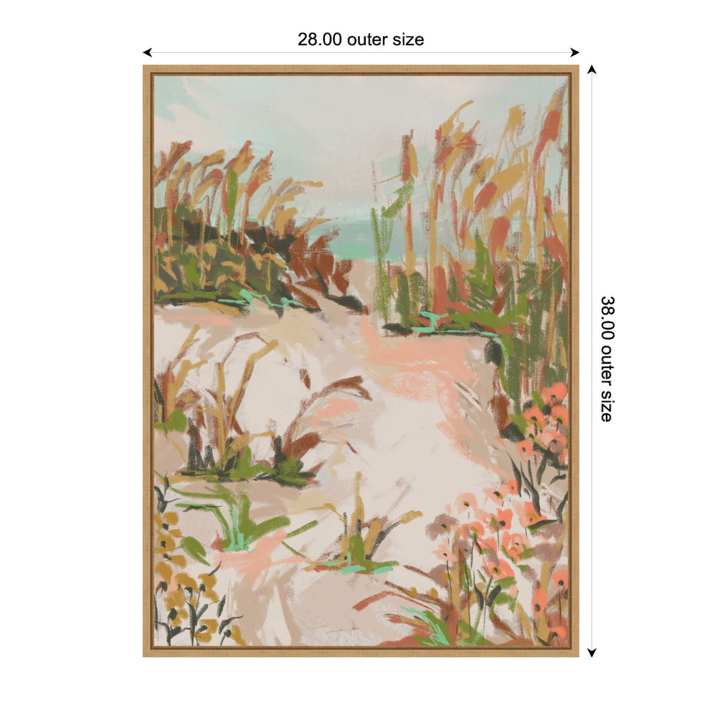 Sunrise Seascape by Annie Quigley Framed Canvas Wall Art Print