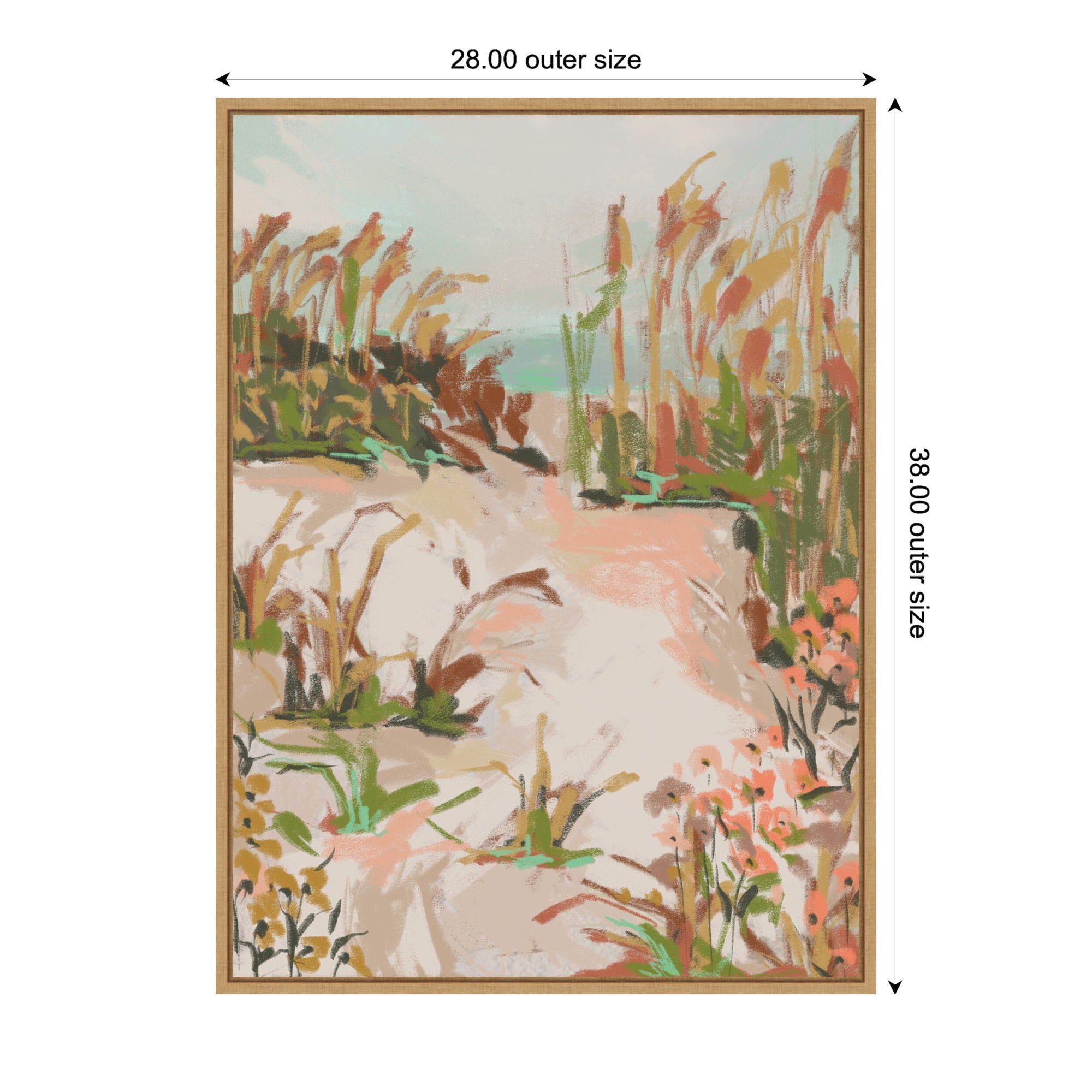 Sunrise Seascape by Annie Quigley Framed Canvas Wall Art Print