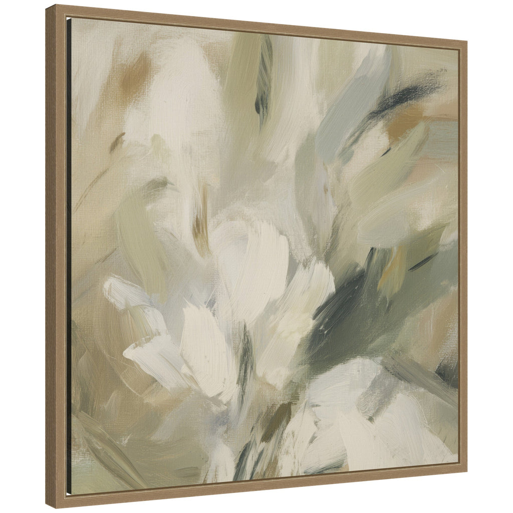 Olive Bloom No. 1 by Amy Lighthall Framed Canvas Wall Art Print