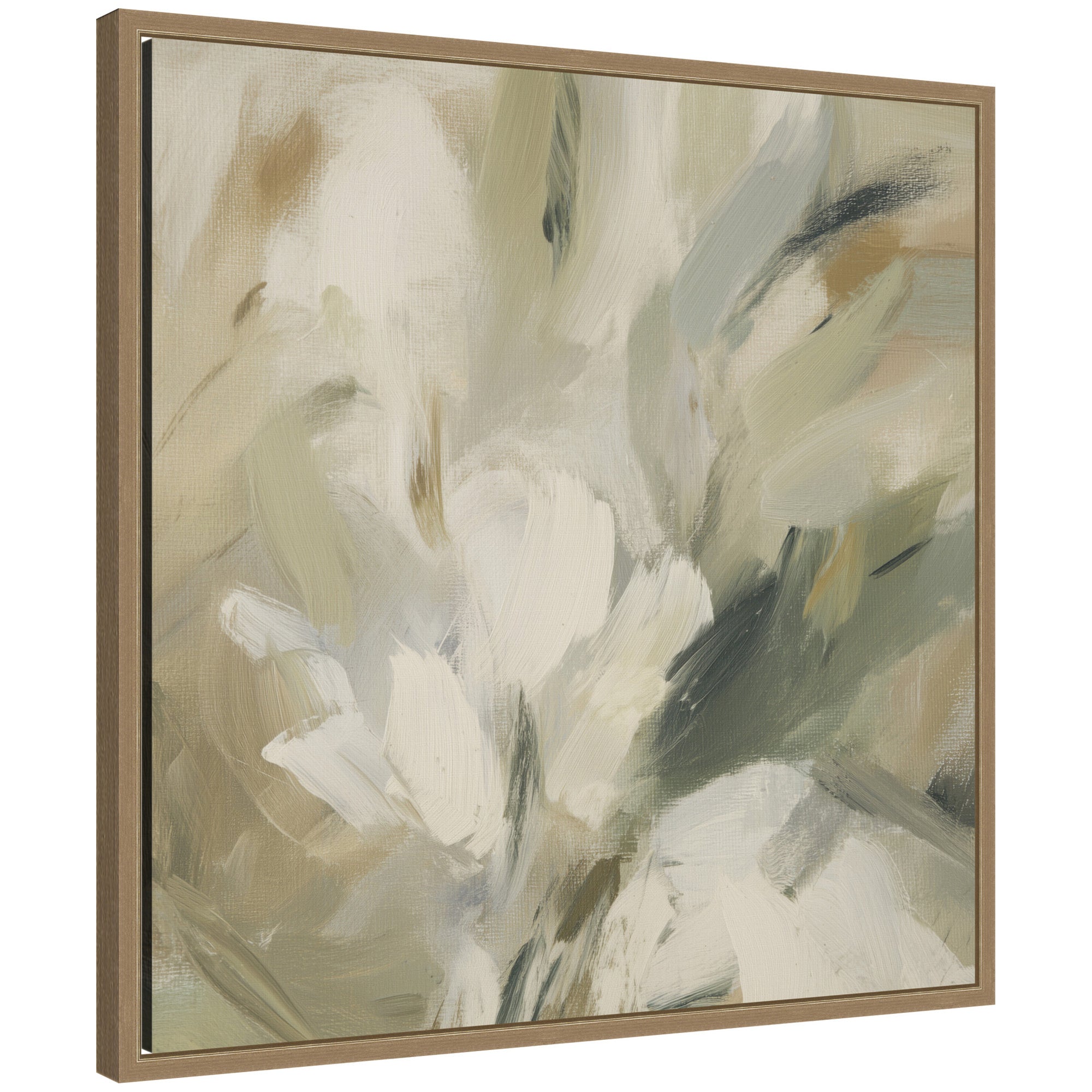 Olive Bloom No. 1 by Amy Lighthall Framed Canvas Wall Art Print