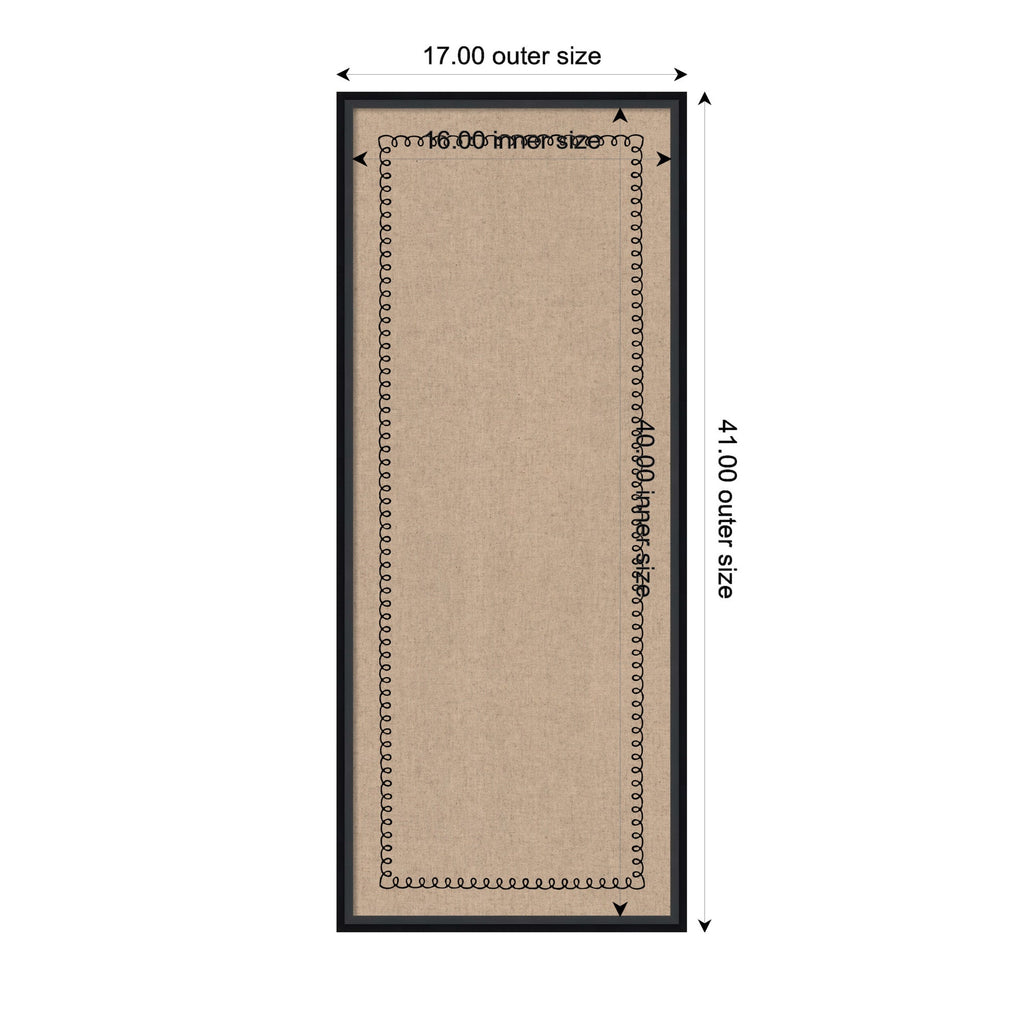Pinboard Black Scallop Print