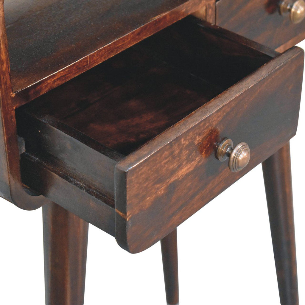 Curved Mango Wood Console Table