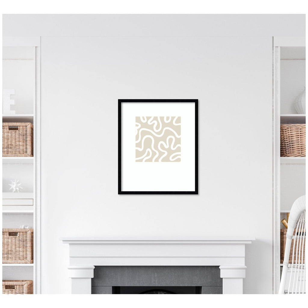 Organic Figures by Gabrielly Guedes Framed Wall Art Print