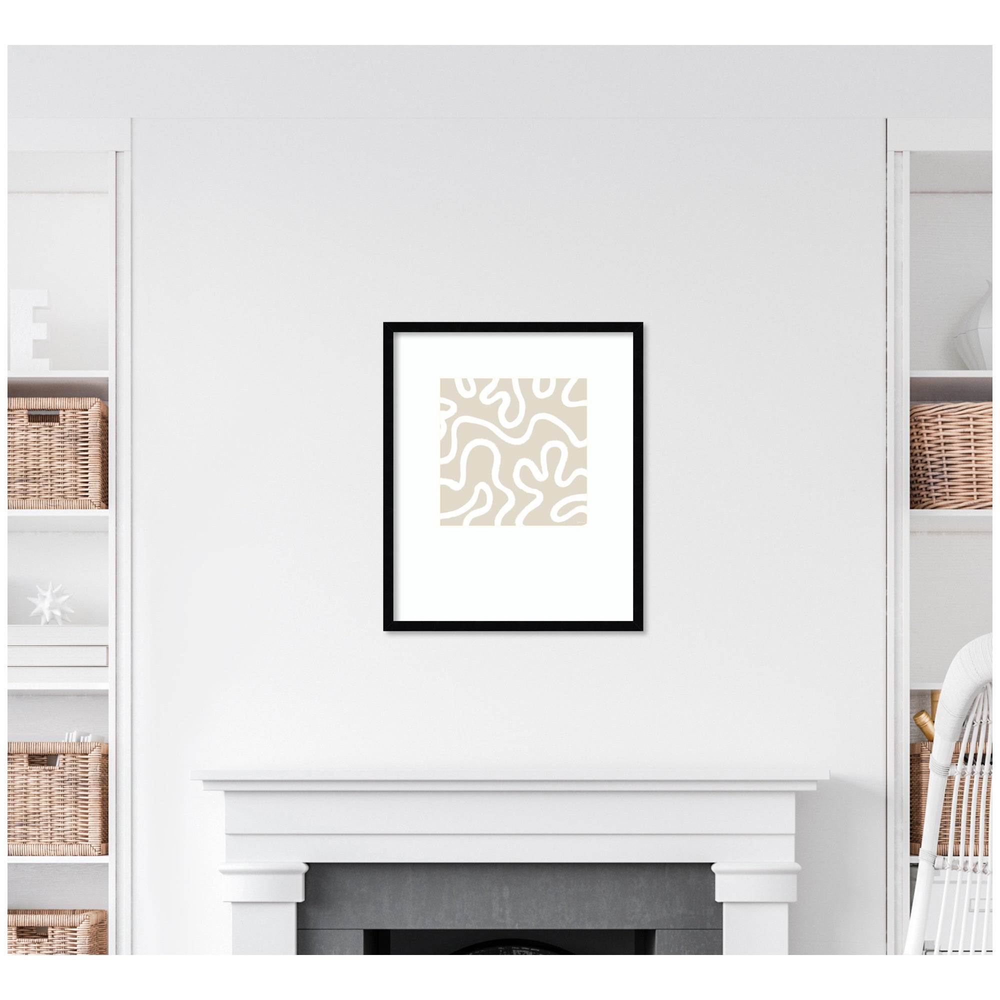 Organic Figures by Gabrielly Guedes Framed Wall Art Print