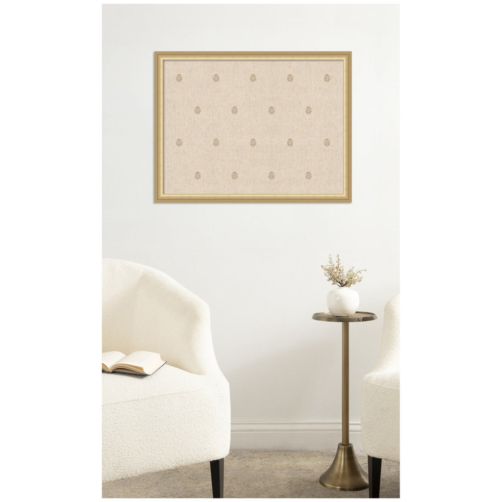 Pinboard Beige Botanical Block Print