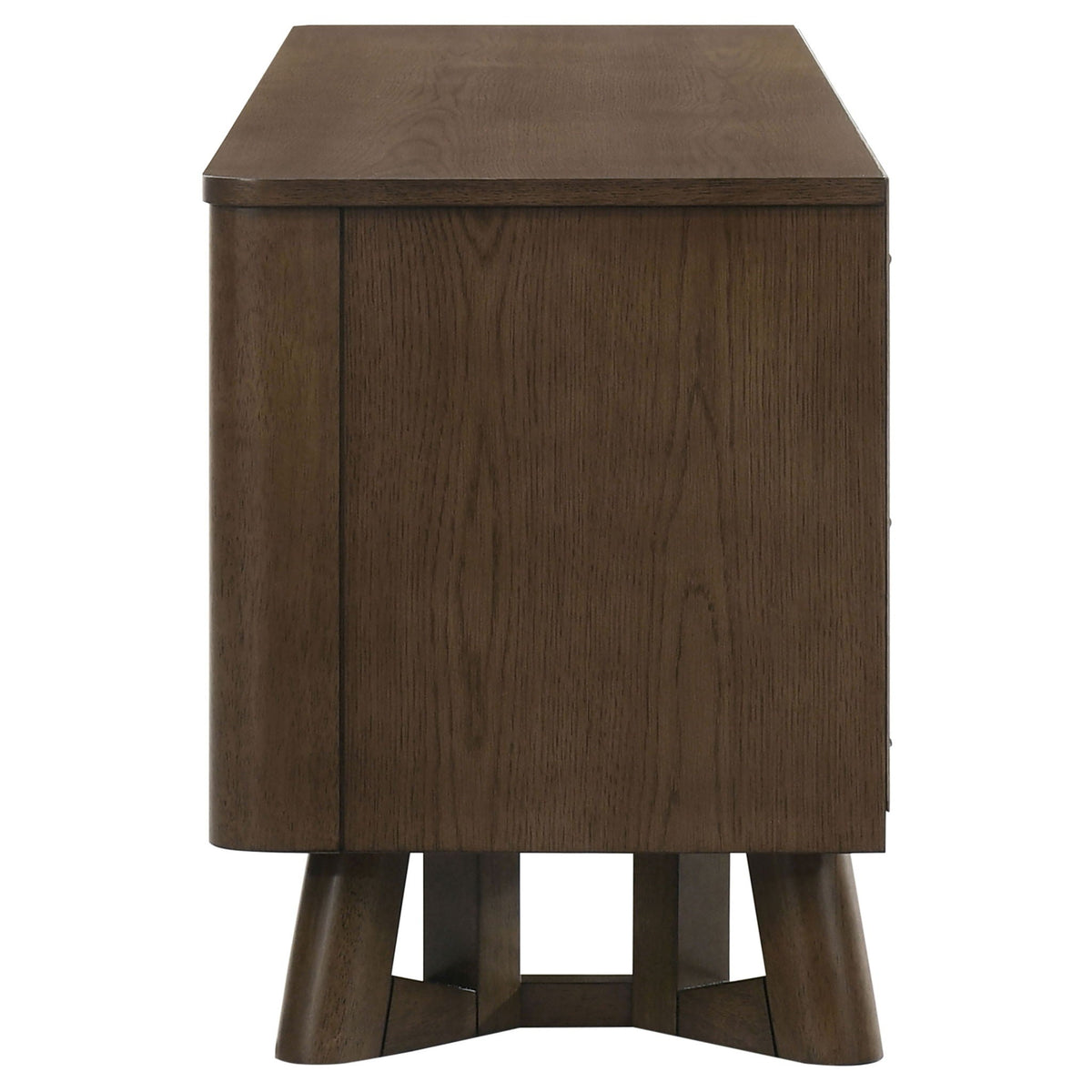 Trotter 71-inch 4-Door Wood TV Stand Media Console Brown