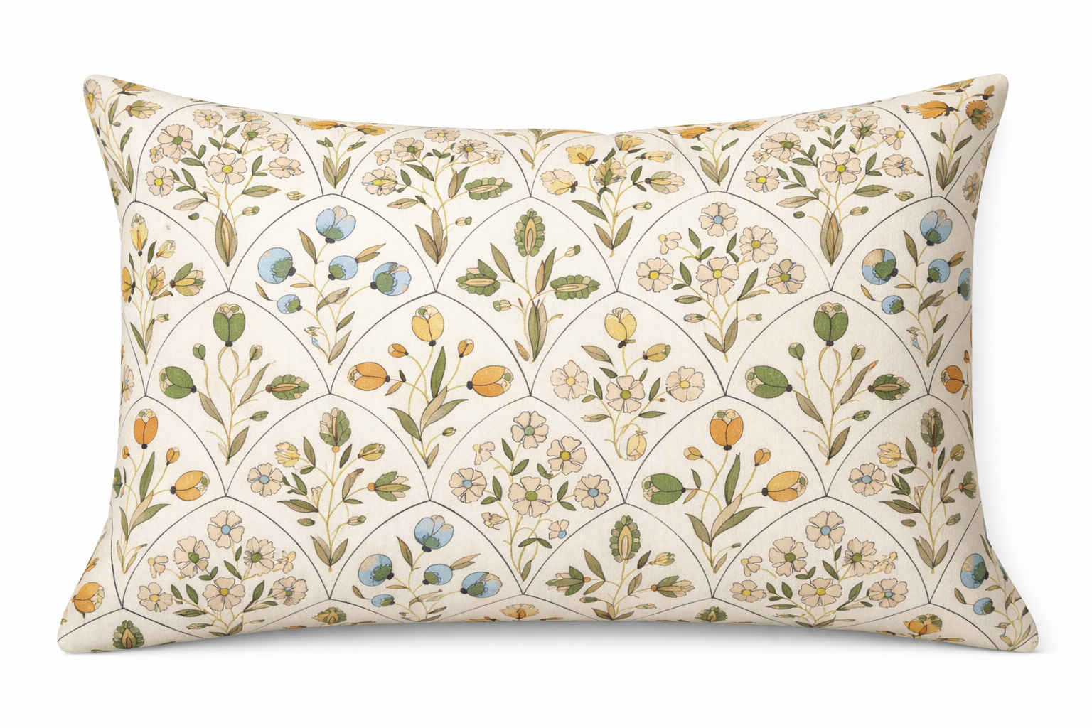 Frances Pillow Cover in Natural, Schumacher Textiles