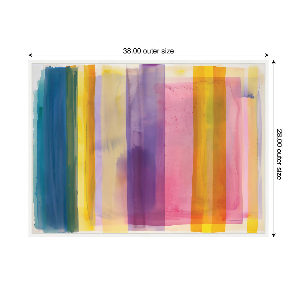 Sylvie Vibrant Lines II Framed Canvas by Amy Lighthall