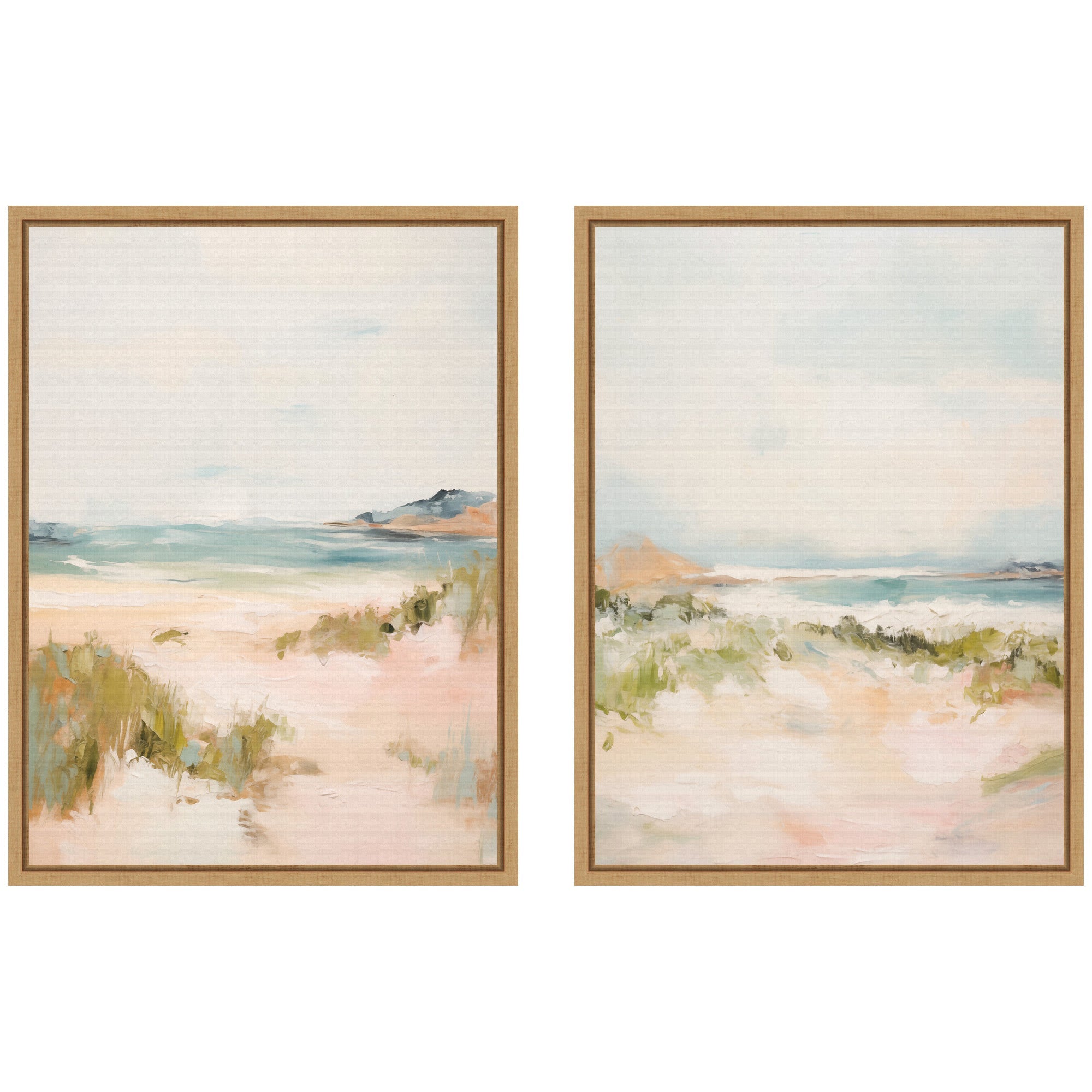 Tranquil Landscape 2 Piece Framed Canvas Wall Art Set by Amy Lighthall